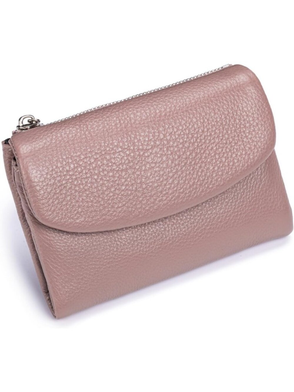 Soft Leather RFID Blocking Bifold Wallet for Women, Compact Card Holder with